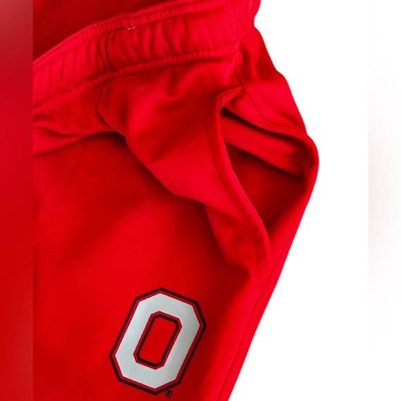 OHIO STATE FOOTBALL NCAA Fleece Track Pants Scarlet Red Unisex Men’s Large 34/31 - Picture 6 of 12